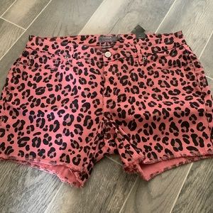Torrid leopard pink shorts